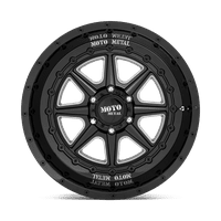 Moto metalni aluminijumski rim mo fantom 20x12in sjaj crni mljeveni finiš, MO80121287344n