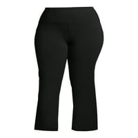 Njujorška praonica ženske plus veličine za kontrolu Trbuščića raširene pantalone za noge u crnoj boji