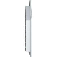 Ekena Millwork 28 W 36 H vrhunski gornji Zabatni otvor: funkcionalan, PVC Zabatni otvor w 1 4 ravni okvir