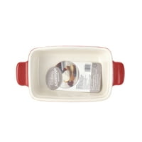 Farberware Baker's Advantage Red Ceramic Loaf Pan