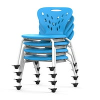 Luksorska učionica u stolici zadataka s podesivom visinom, lb. kapacitetom, plavom bojom