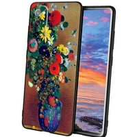 Tamno-začarana-Vintage-cvjetno-estetska futrola za telefon, Deginirana za Samsung Galaxy A02s futrola za muškarce žene, fleksibilna silikonska futrola otporna na udarce za Samsung Galaxy A02s