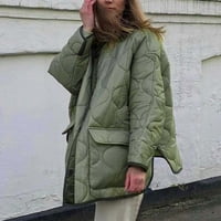 Tdoqot Denim jakna za žene - traper kapuljača čvrsti labavi pamučni Patentni zatvarač ženski jesen modni