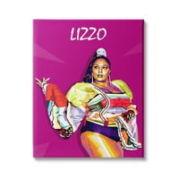 Stupell Industries Lizzo moderni portret apstraktni geometrijski uzorak Pop Pink, 40, dizajn Birch&Ink