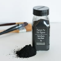 Sennelier suhi pigment, jar 120g, bjelokosti crno