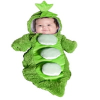 UnderWraps plišani grašak u podmorskom povrću Halloween Fanchines-haljina kostim za novorođenčad, novorođenče