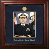 Patriot Frameova obalna stražar za portret Izvršni okvir sa zlatnim medaljom i zlatnim filetom