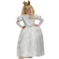 Alice kroz gledanje stakla: bijeli kraljičin deluxe dječji noćni kostim