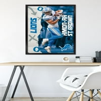 Detroit Lions - Amon-Ra St. Brown zidni poster, 22.375 34 Uramljeno