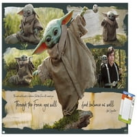 Star Wars: Knjiga Boba Fetta - Grogu Jedi Training zidni poster, 22.375 34