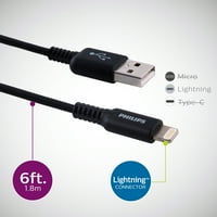 Philips USB-a za Lightning 6ft. Kabl za punjenje za Iphone, Ipad-Jasco Products - DLC4106V 37