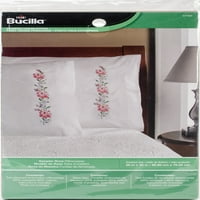 Bucilla žigosani jastučni jastučni par 20 x30 - uzorkorni ruže