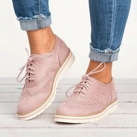 LHKED ženska vintage čvrsta boja za cipele sa ravnim potpeticama
