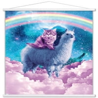 James Booker - Rainbow Llama CAT Oblak Zidni plakat sa magnetnim okvirom, 22.375 34