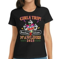 Djevojke Putovanje New Orleans Odmor Rođendansku Zabavu Prijatelj T-Shirt