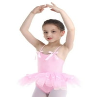 YiZYiF djeca djevojčice špageti naramenice baletni ples triko za teretanu Tutu haljina,veličine 3T-8